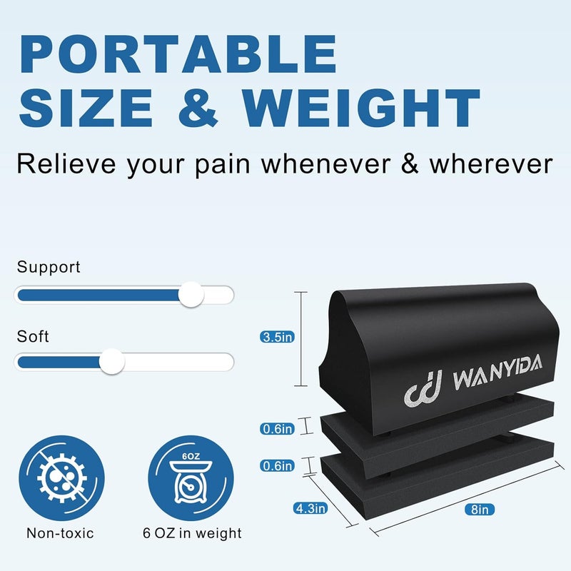 WANYIDA Neck Stretcher Chiropractic Pillows for Neck Pain Relief, Cervical Traction Device for Cervical Spine Alignment, Neck and Shoulder Relaxer, Cervical Orthotic Traction Block - Image 5